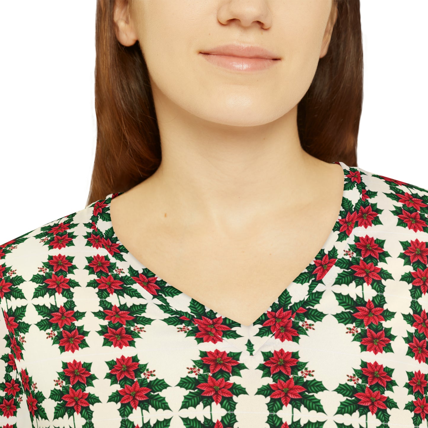 Kaleidoscope Poinsettias Top