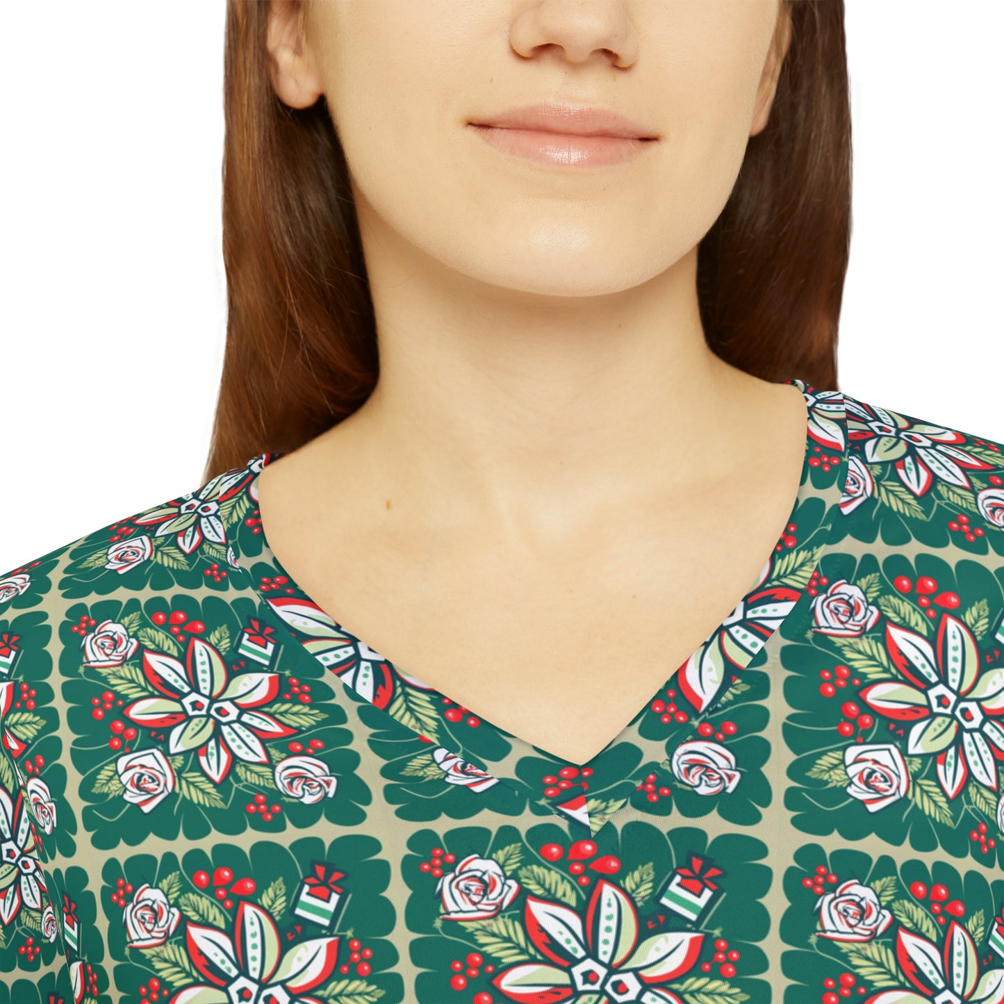 Festive Floral Long-sleeved Tee